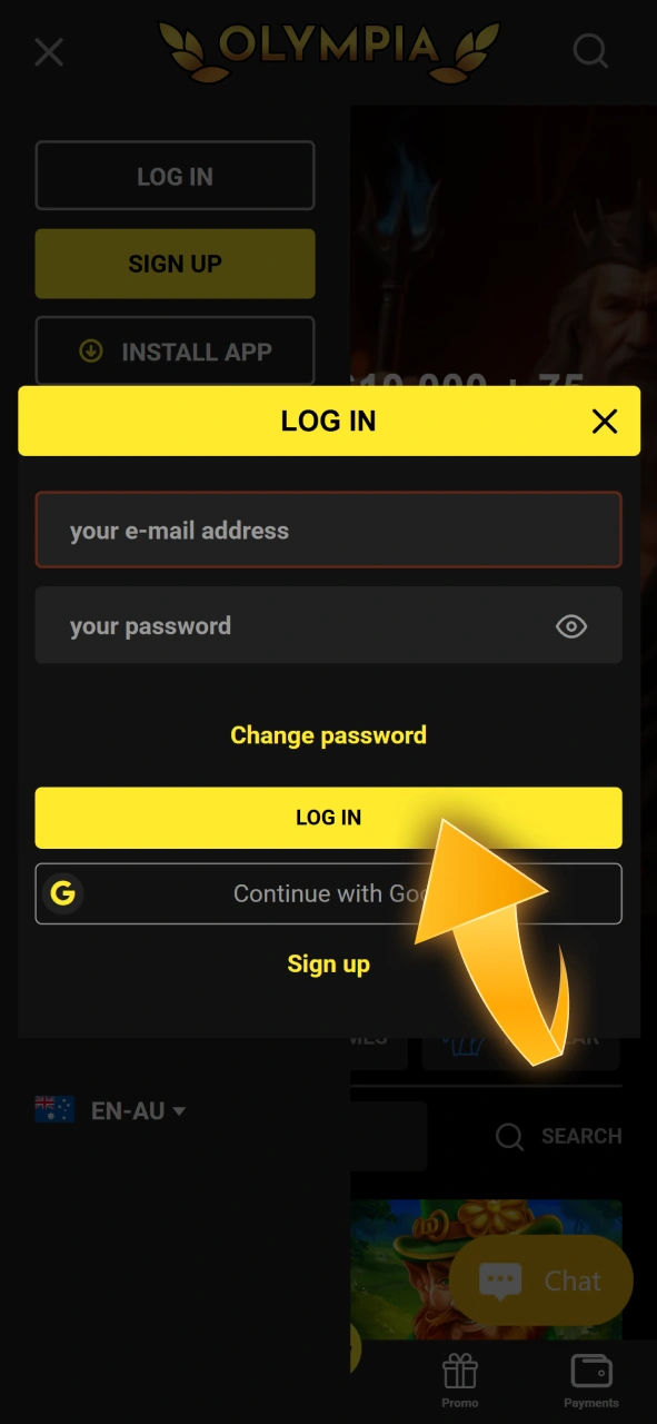 Log into your personal profile using the Olympia iOS app and check your balance.
