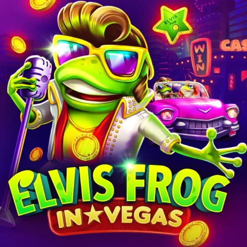 Launch the musical Elvis Frog slot from BGaming and enjoy rock and roll themes at Olympia casino.