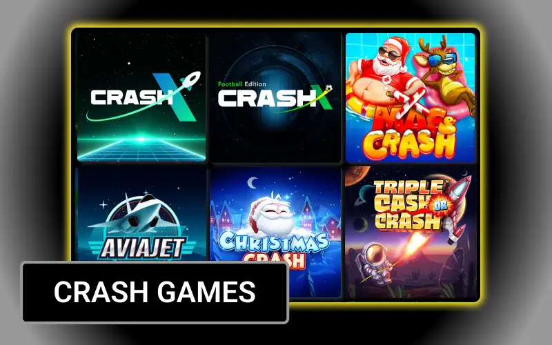 Play fast crash games, watch the growing multiplier and cash out in time at Olympia casino.