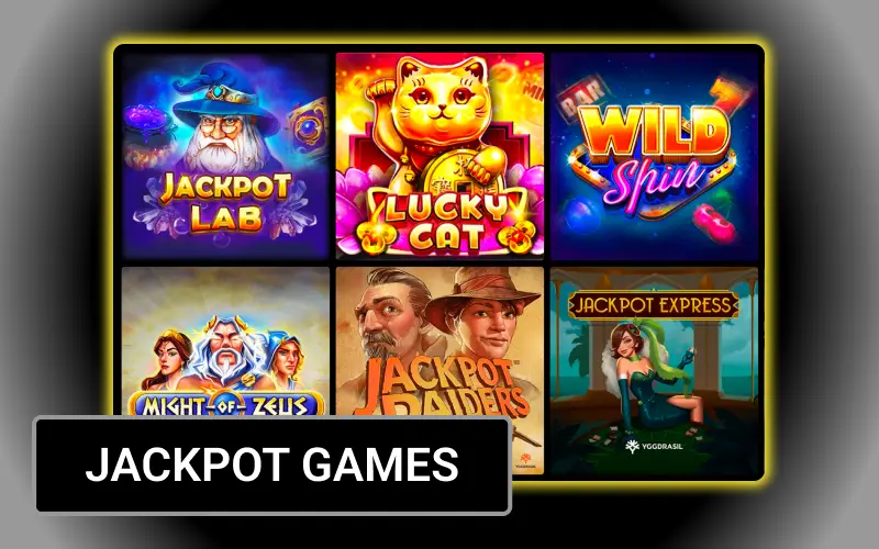 Play progressive and fixed jackpot slots to win larger prize pools at Olympia casino.