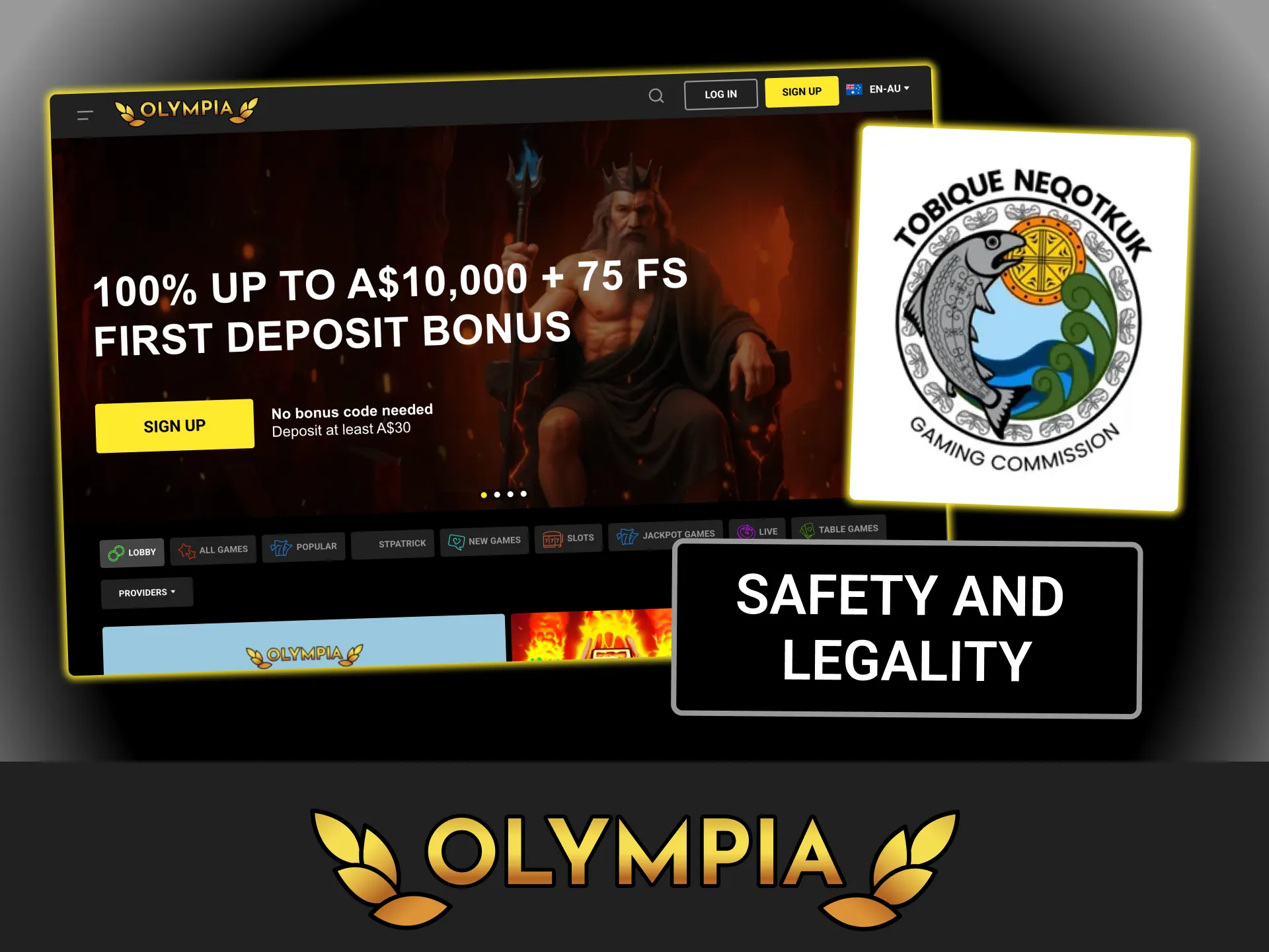 Register at Olympia casino, enjoy maximum safety under an international gambling license and play legally.