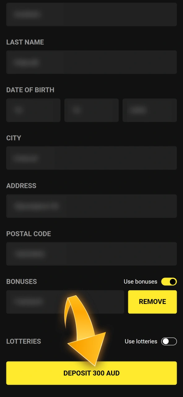 Confirm your applied voucher code at Olympia casino and secure your bonus prize.