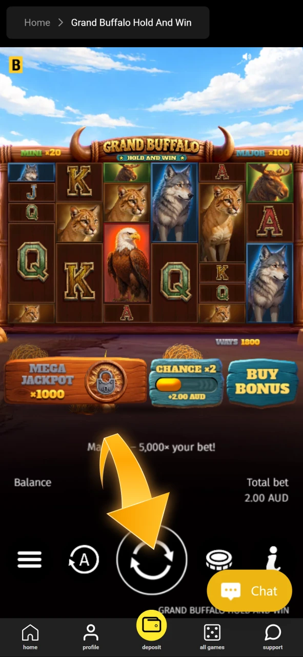 Set your ideal bet level on Olympia slot machines and spin to win.