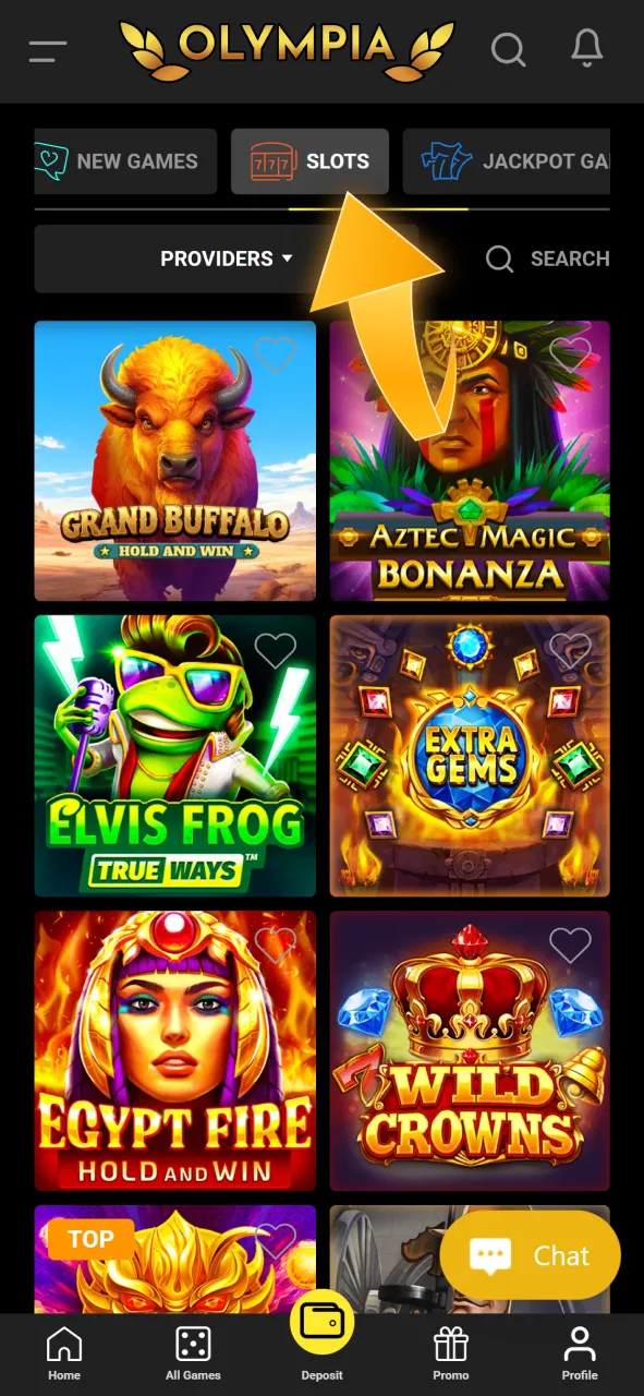 Explore our themed categories to find the highest RTP slots at Olympia.